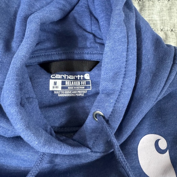 Carhartt Relaxed Fit Blue Hoodie - Picture 2 of 2